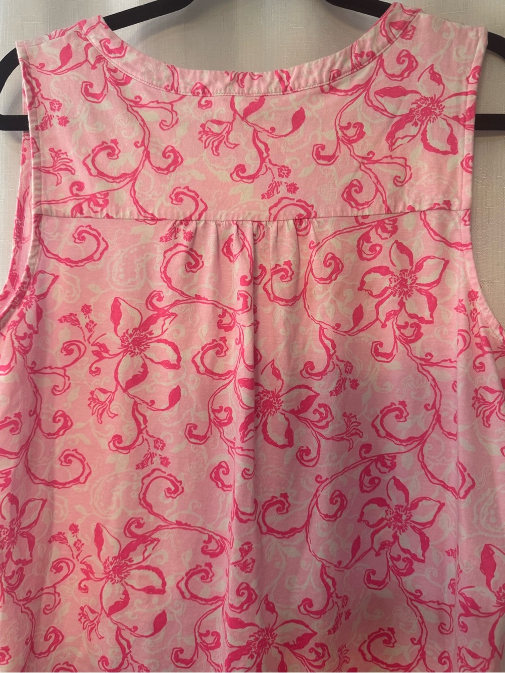 Lilly Pulitzer Pink Floral Sleeveless V-Neck Mini Dress - Picture 4 of 7
